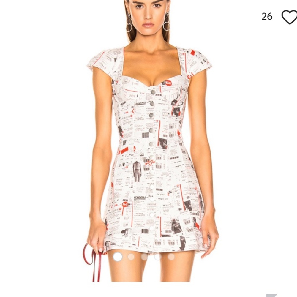 Miaou newsprint dress